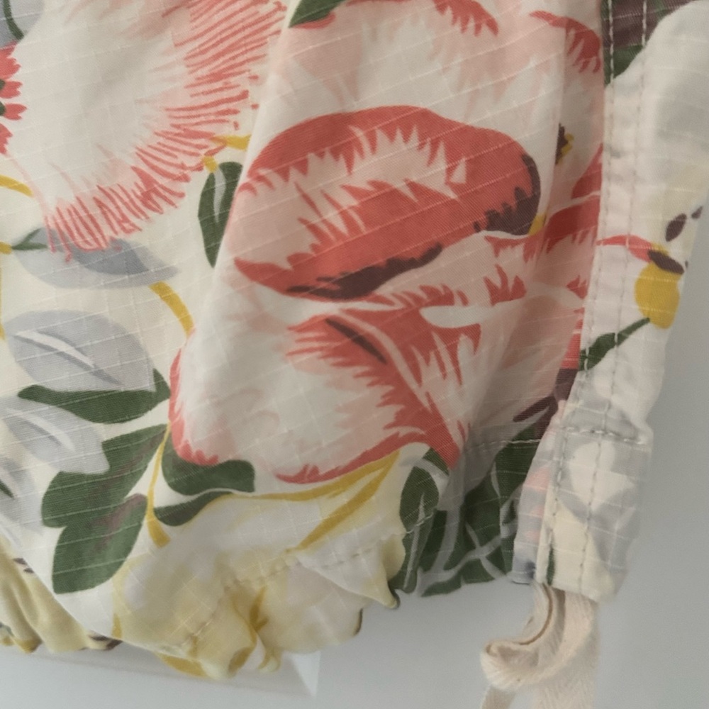 Lucky Brand Tropical Floral Print Capri Cargo Pants, Sz 12 - Picture 5 of 16